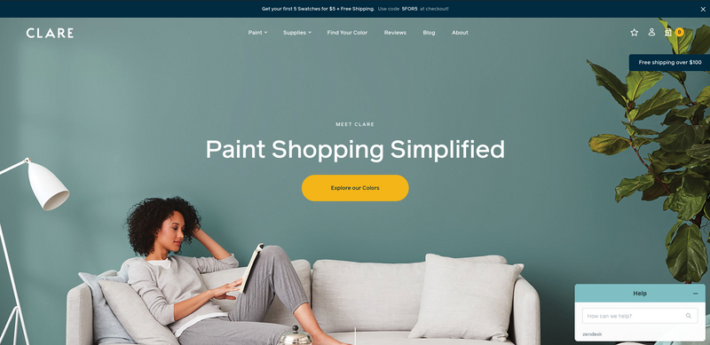 Clare paint conversation chatbot