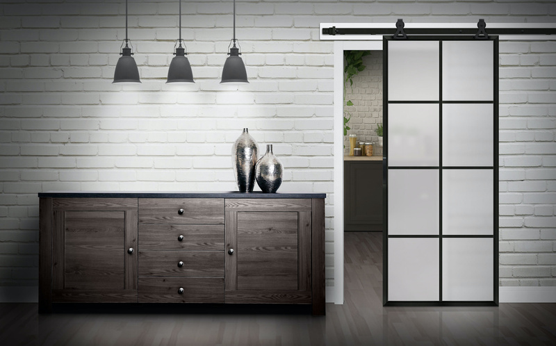 098 modern barn door