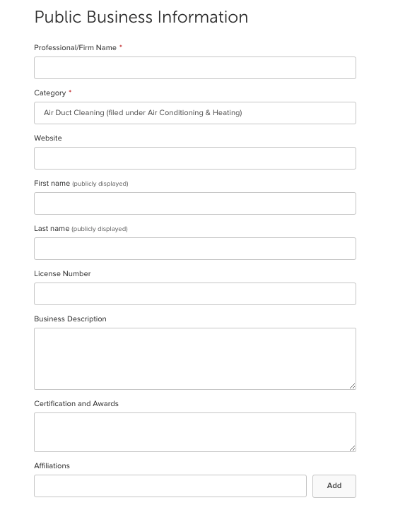 Update Business Profile 2