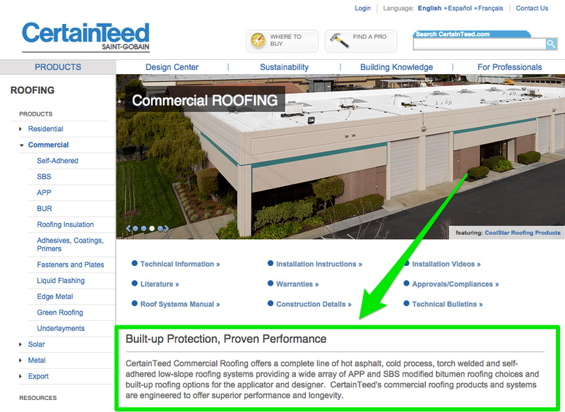 Certainteed Website Example