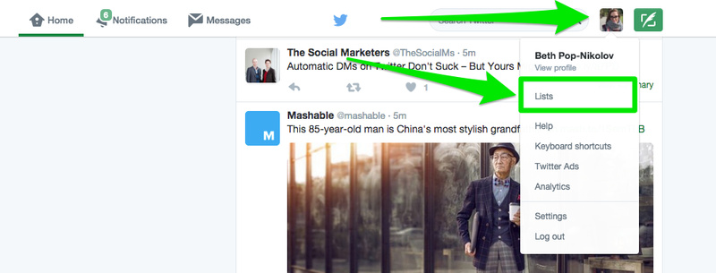 Create Twitter List Example