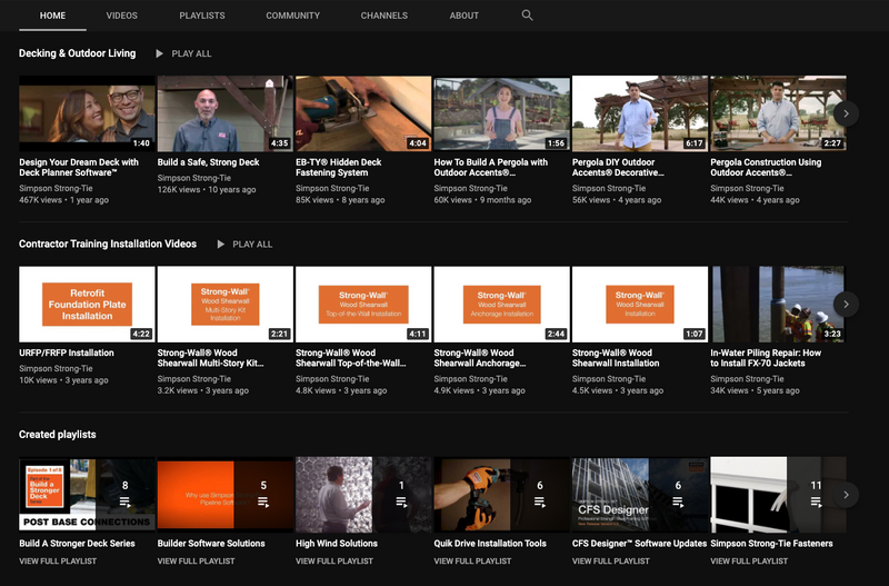 114 Simpson Strong Tie You Tube