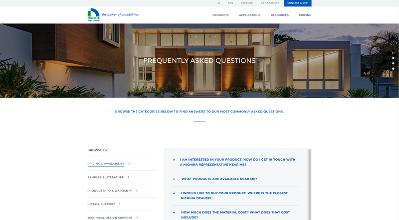 148 Not Just Blog Content Nichiha FAQ
