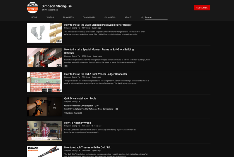 148 Video Content Simpson Strong Tie